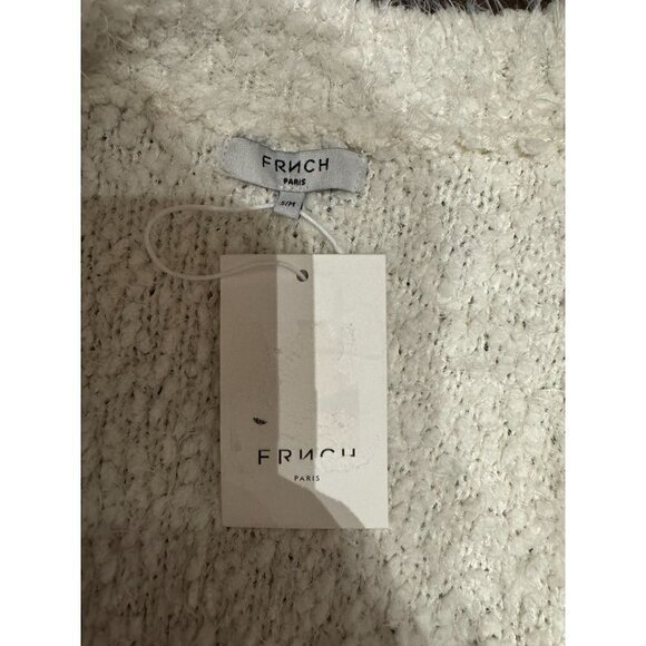 FRNCH Paris Popcorn Eyelash Soft Open Front Long Cardigan NWT - Picture 5 of 7